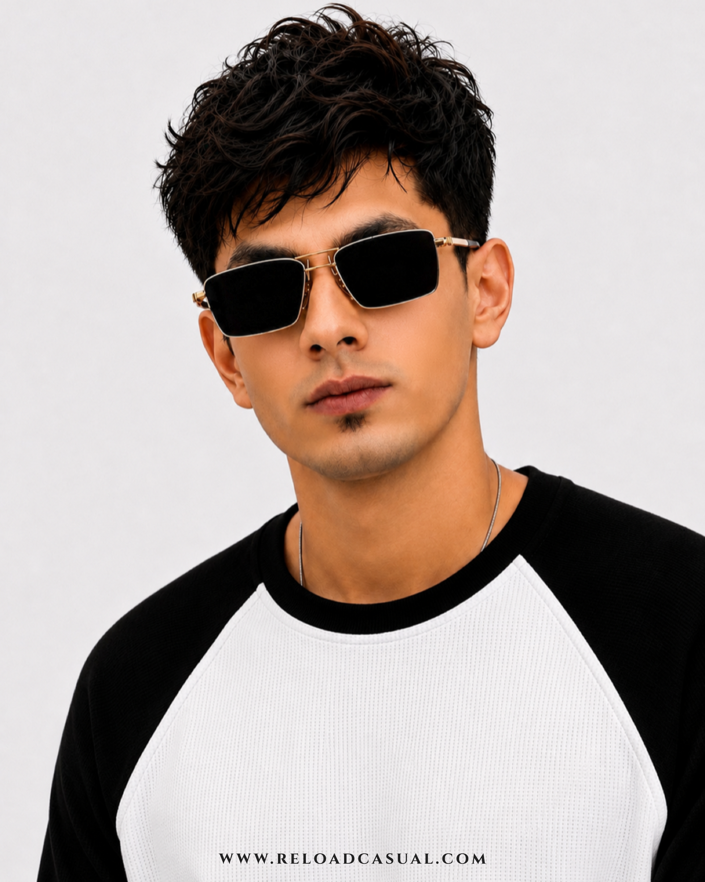 Waffle Knit Boxy Fit Full Sleeve T-Shirt