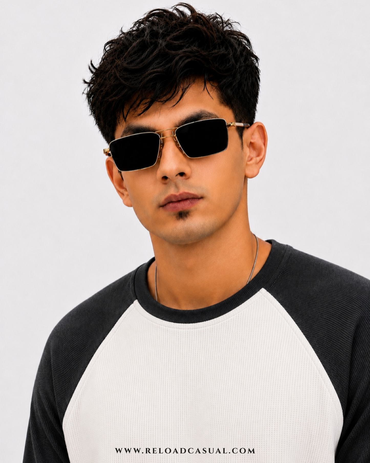 Waffle Knit Boxy Fit Full Sleeve T-Shirt