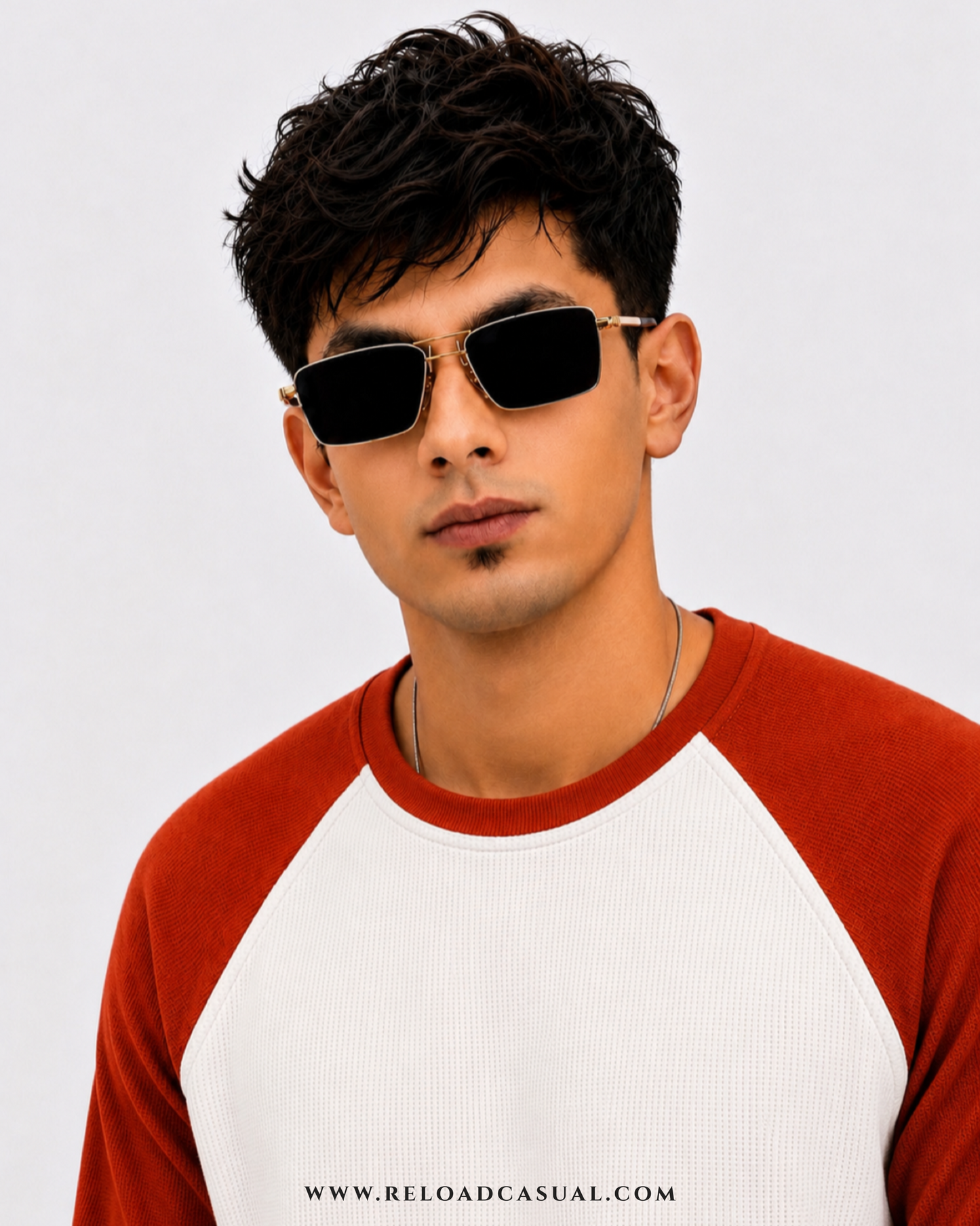 Waffle Knit Boxy Fit Full Sleeve T-Shirt
