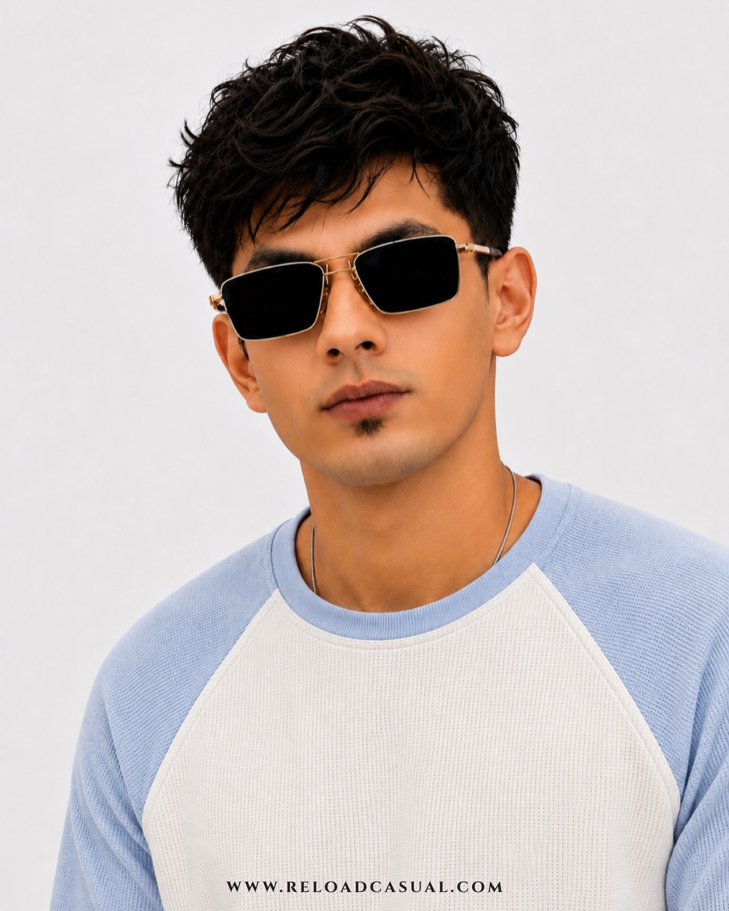 Waffle Knit Boxy Fit Full Sleeve T-Shirt