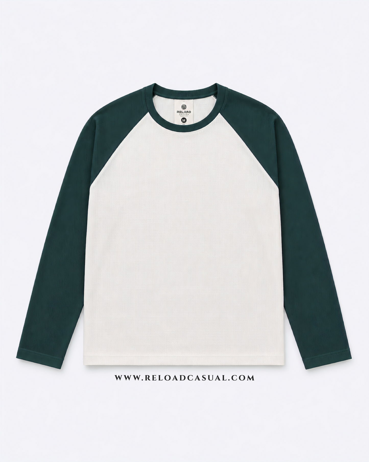 Waffle Knit Boxy Fit Full Sleeve T-Shirt