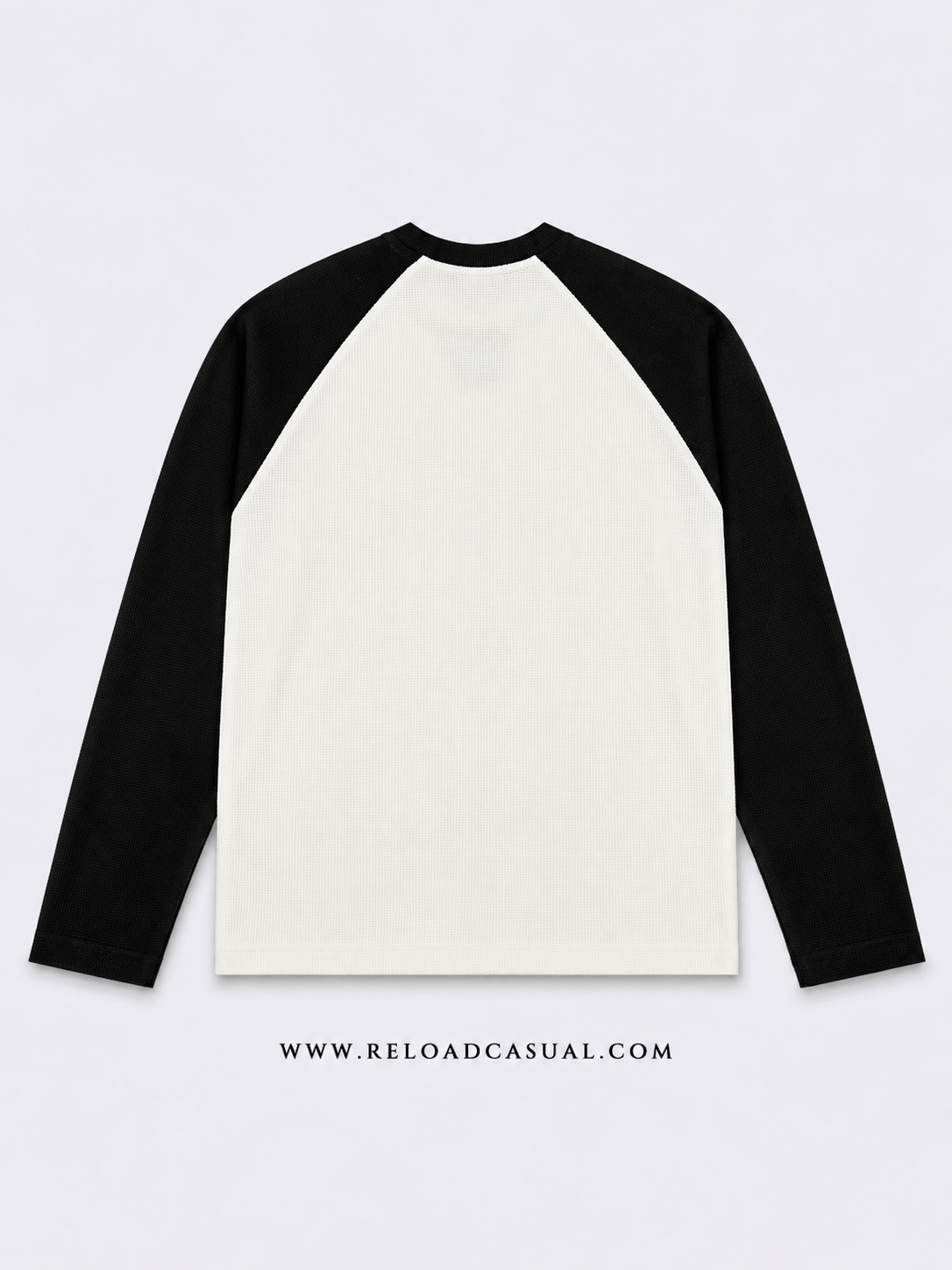 Waffle Knit Boxy Fit Full Sleeve T-Shirt