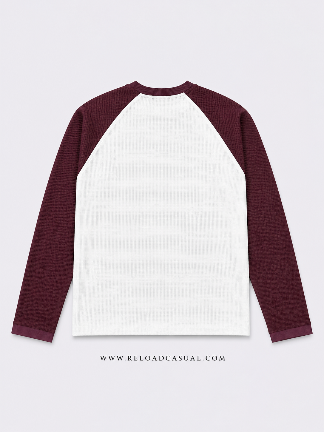 Waffle Knit Boxy Fit Full Sleeve T-Shirt