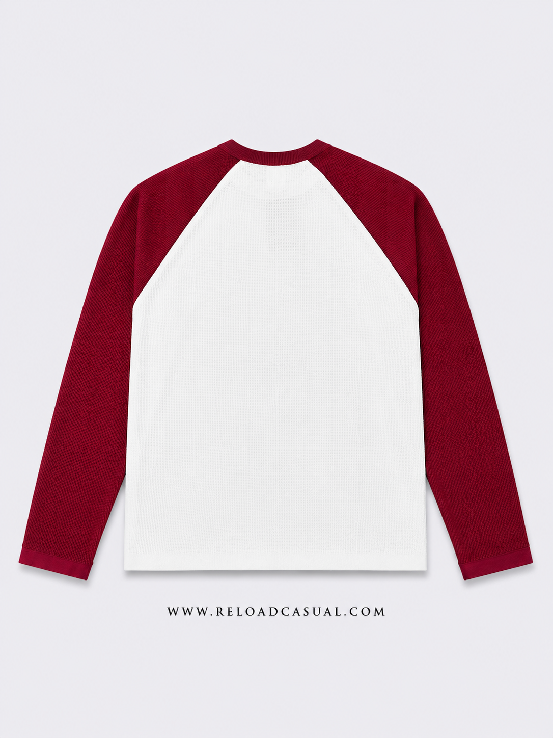 Waffle Knit Boxy Fit Full Sleeve T-Shirt