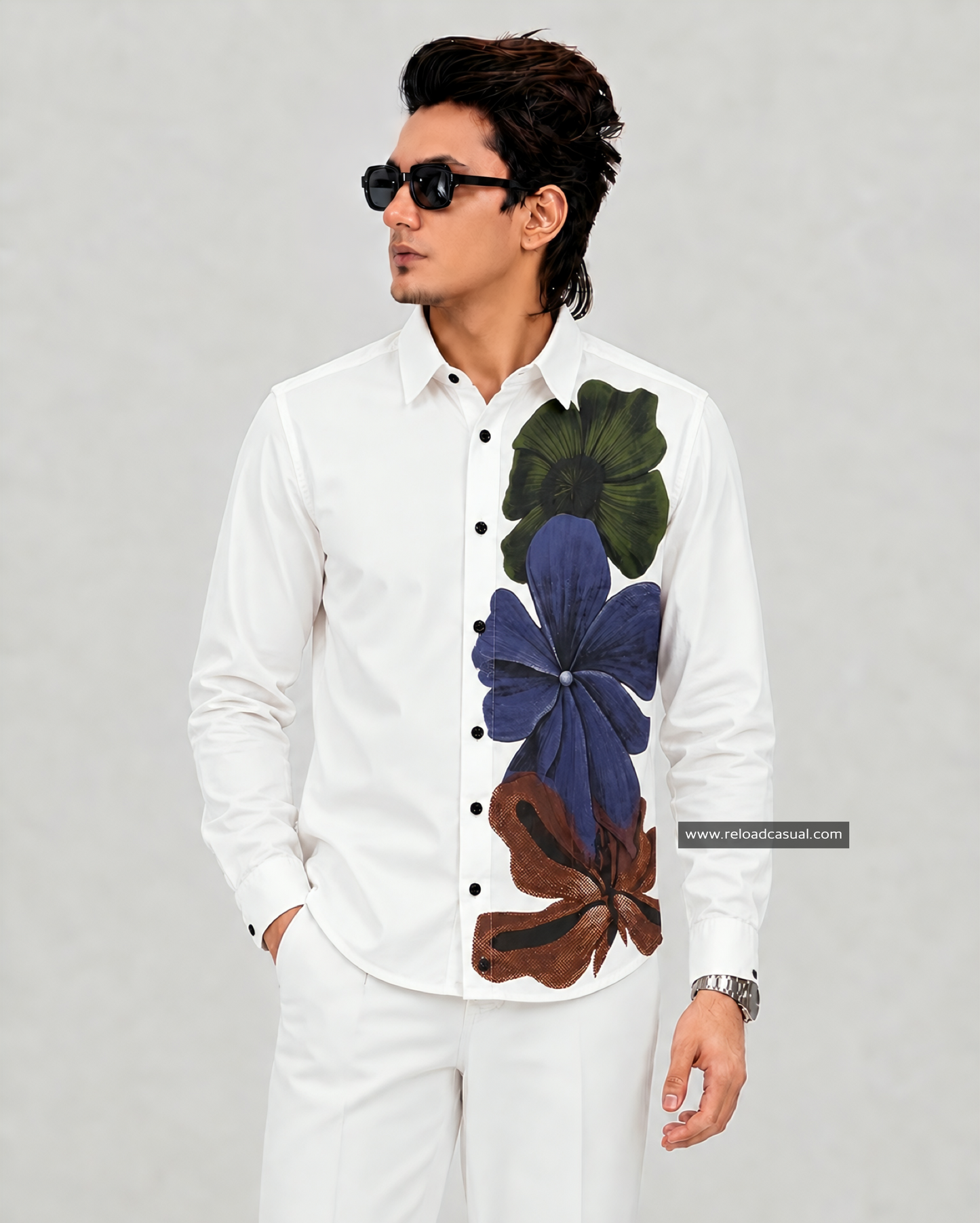 FloraBlend Casual Shirt