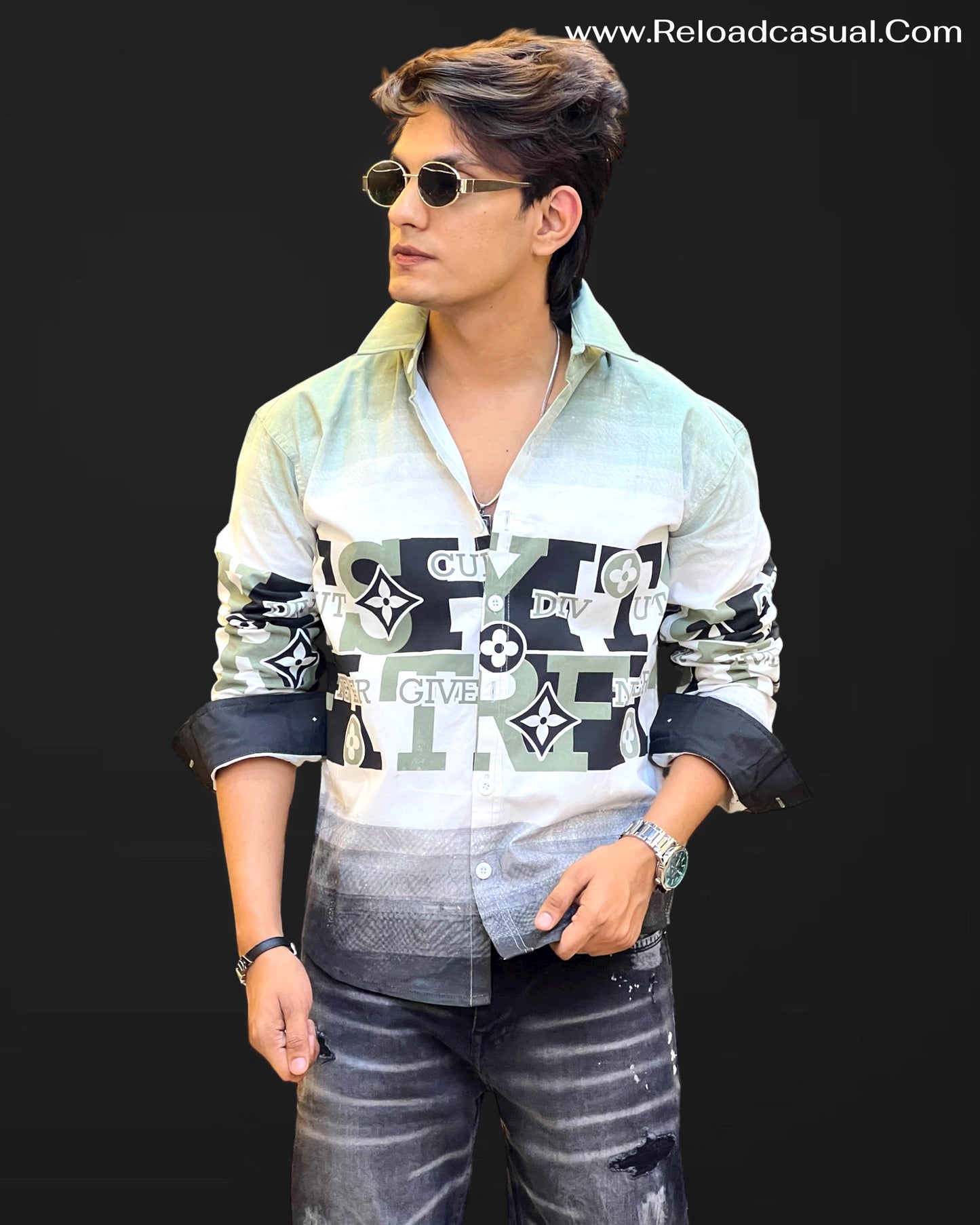 Never Give Up Casual Shirt