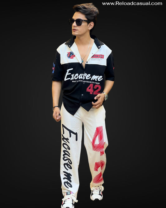 Edgy Street Style Racing Tracksuit