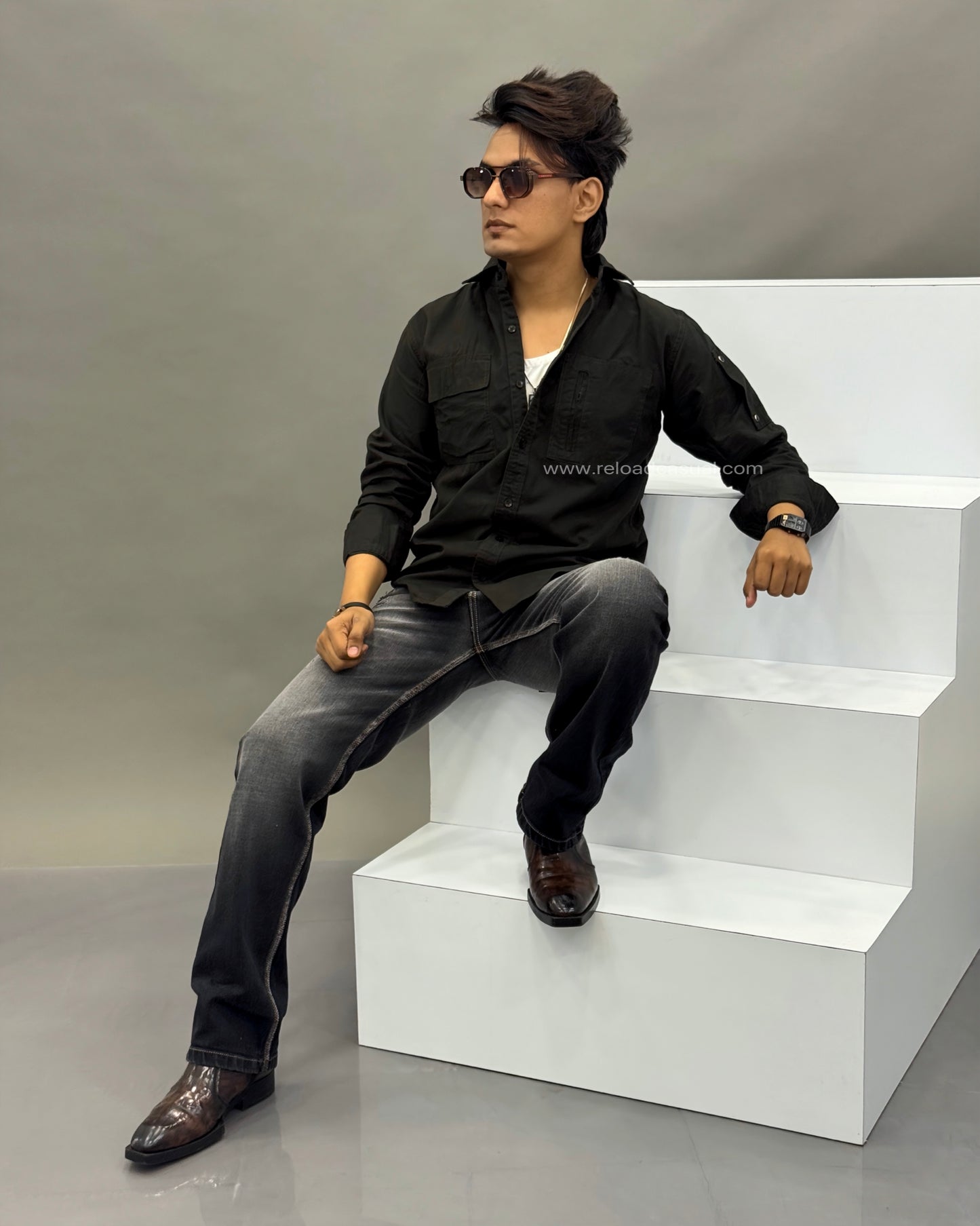 Cotton Twill Dual Pocket Shirt