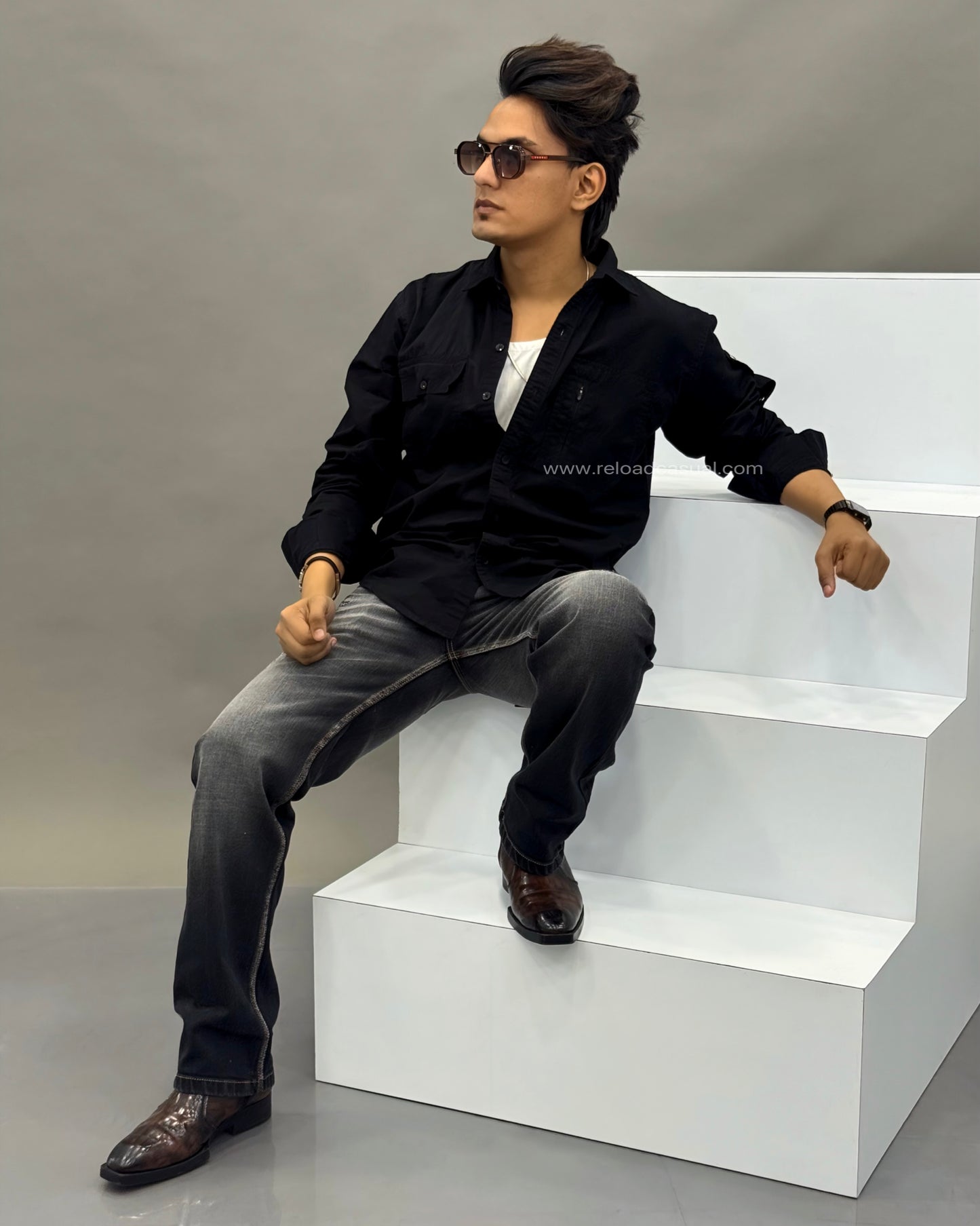 Cotton Twill Dual Pocket Shirt