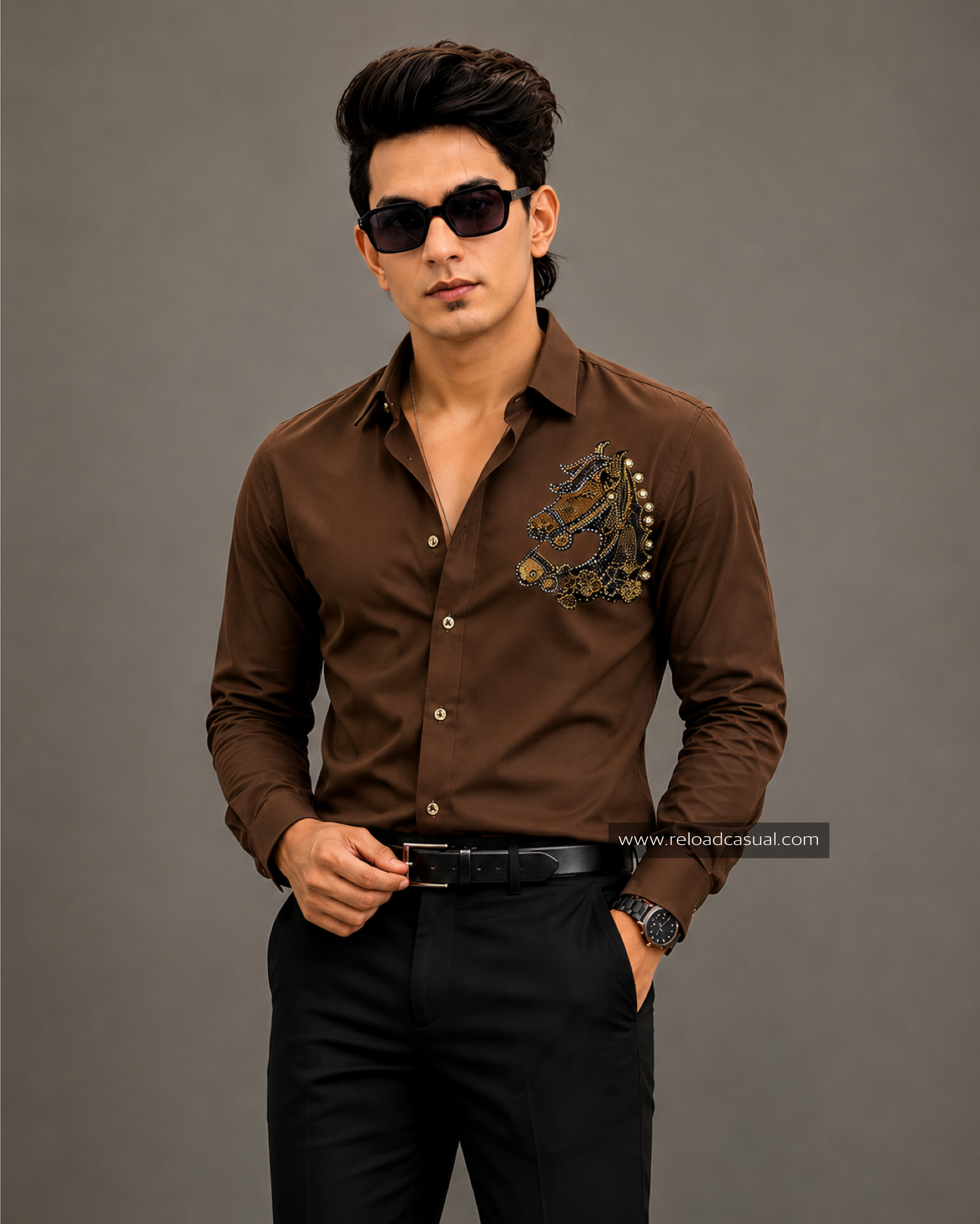 Elite Horse  Pattern Diamond Lachka Shirt