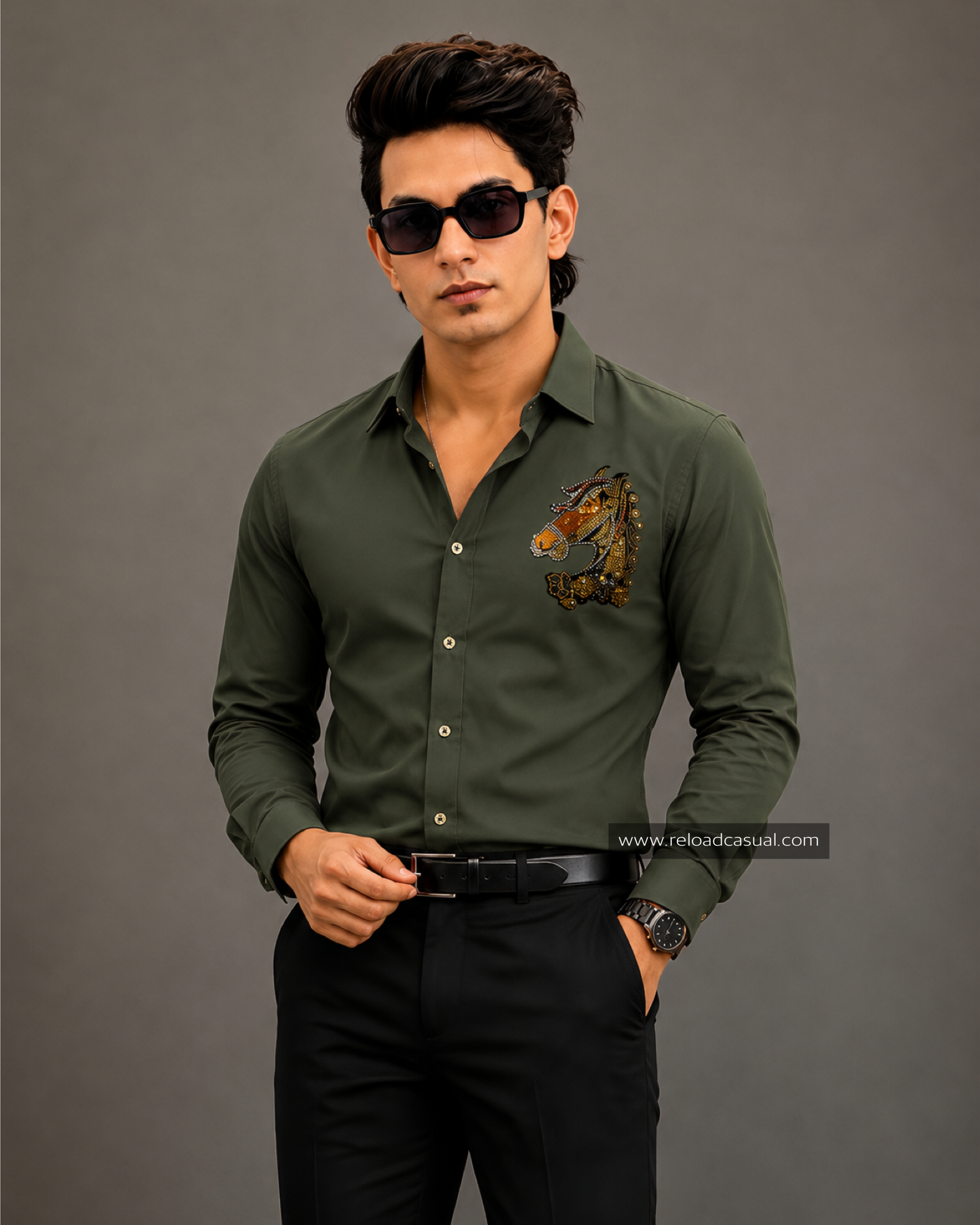 Elite Horse  Pattern Diamond Lachka Shirt