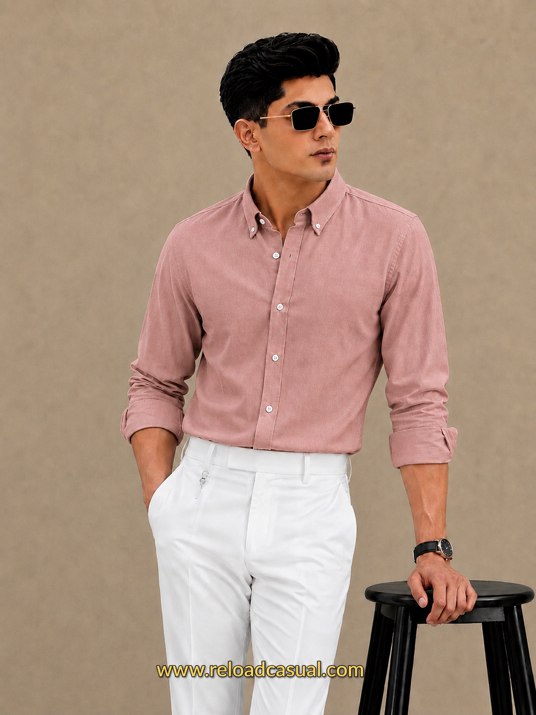Men's Button-Down Oxford  Breathable Cotton Shirt