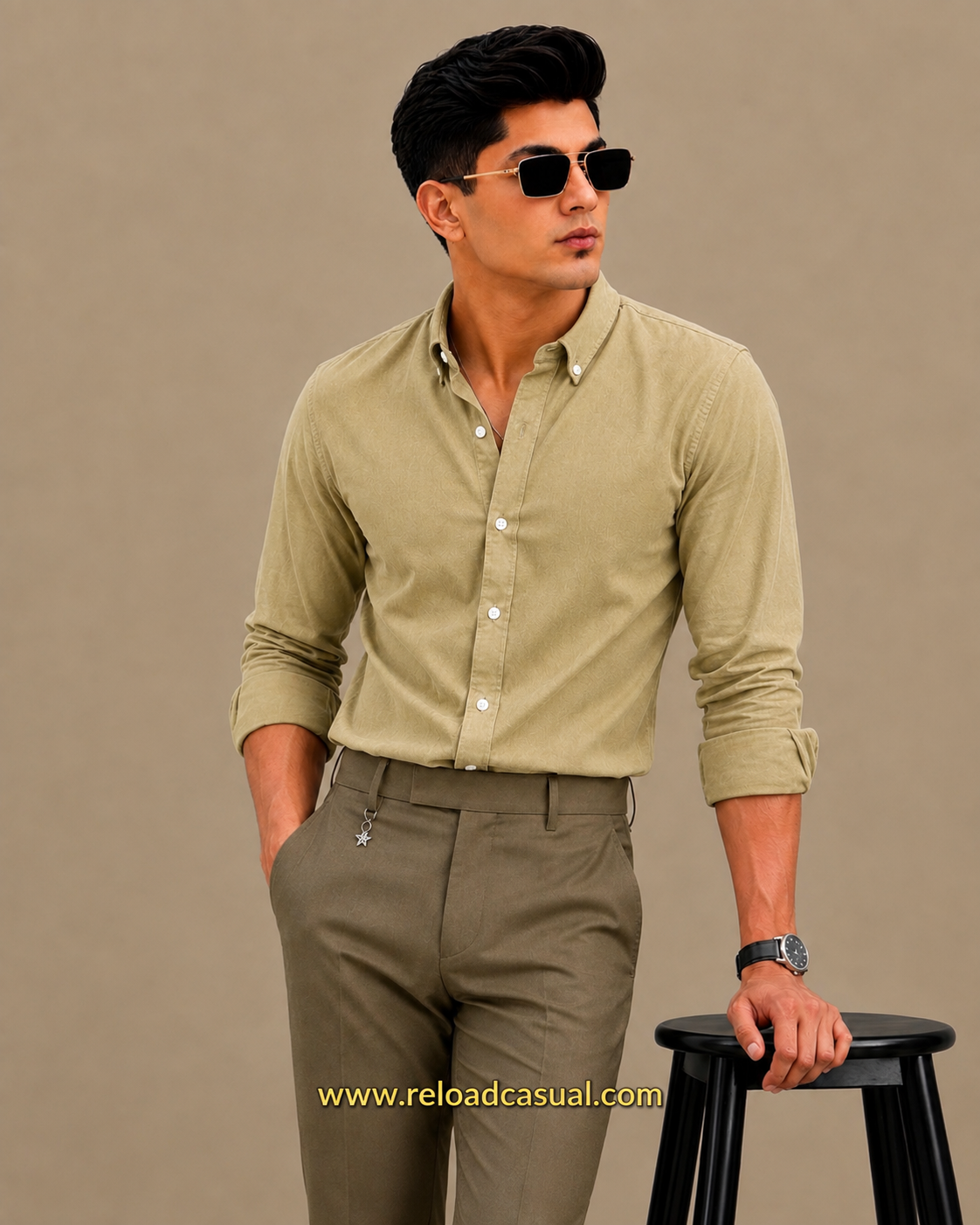 Men's Button-Down Oxford  Breathable Cotton Shirt