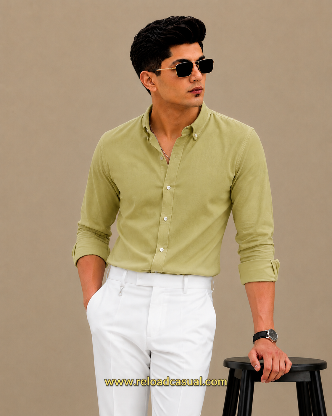 Men's Button-Down Oxford  Breathable Cotton Shirt