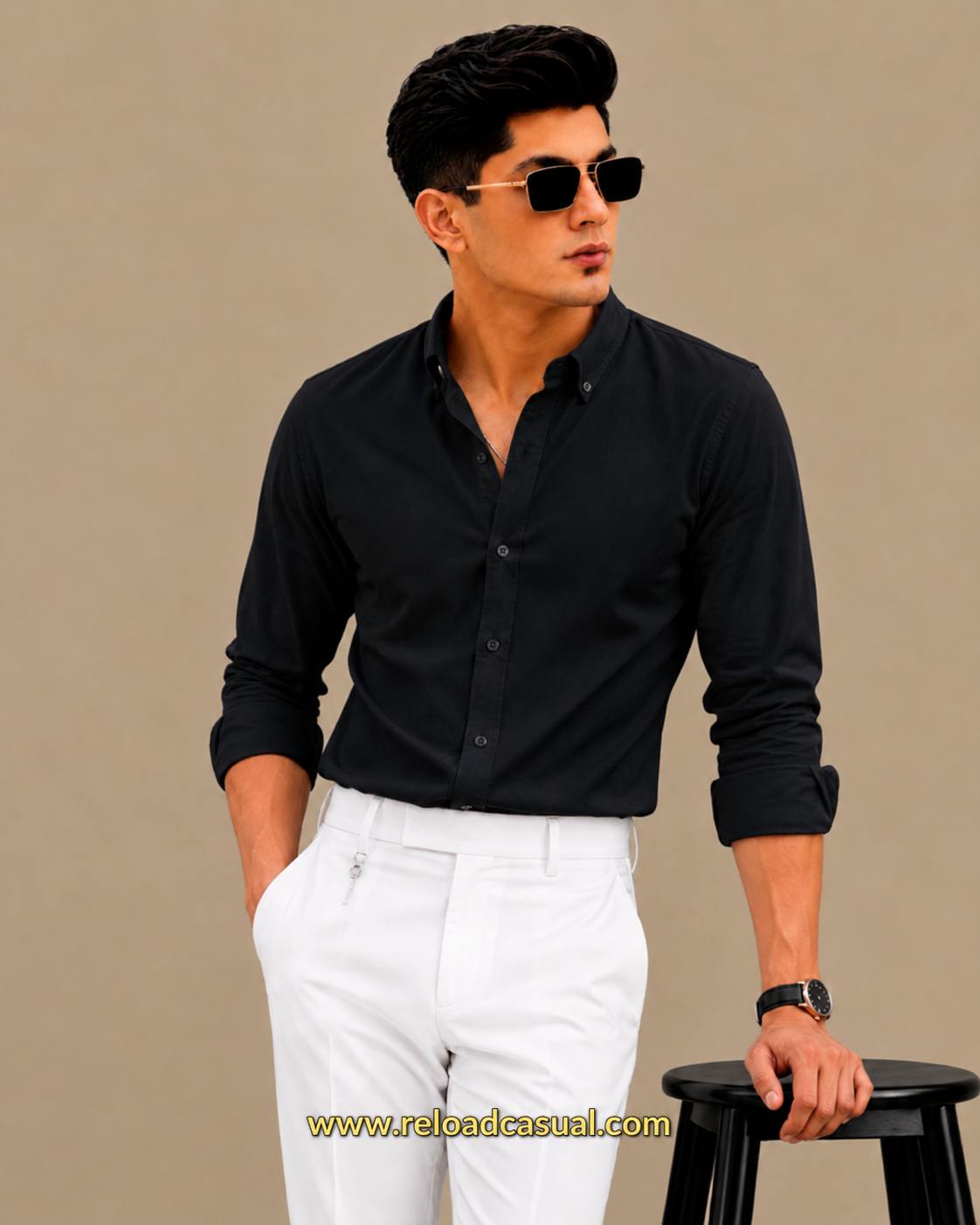 Men's Button-Down Oxford  Breathable Cotton Shirt