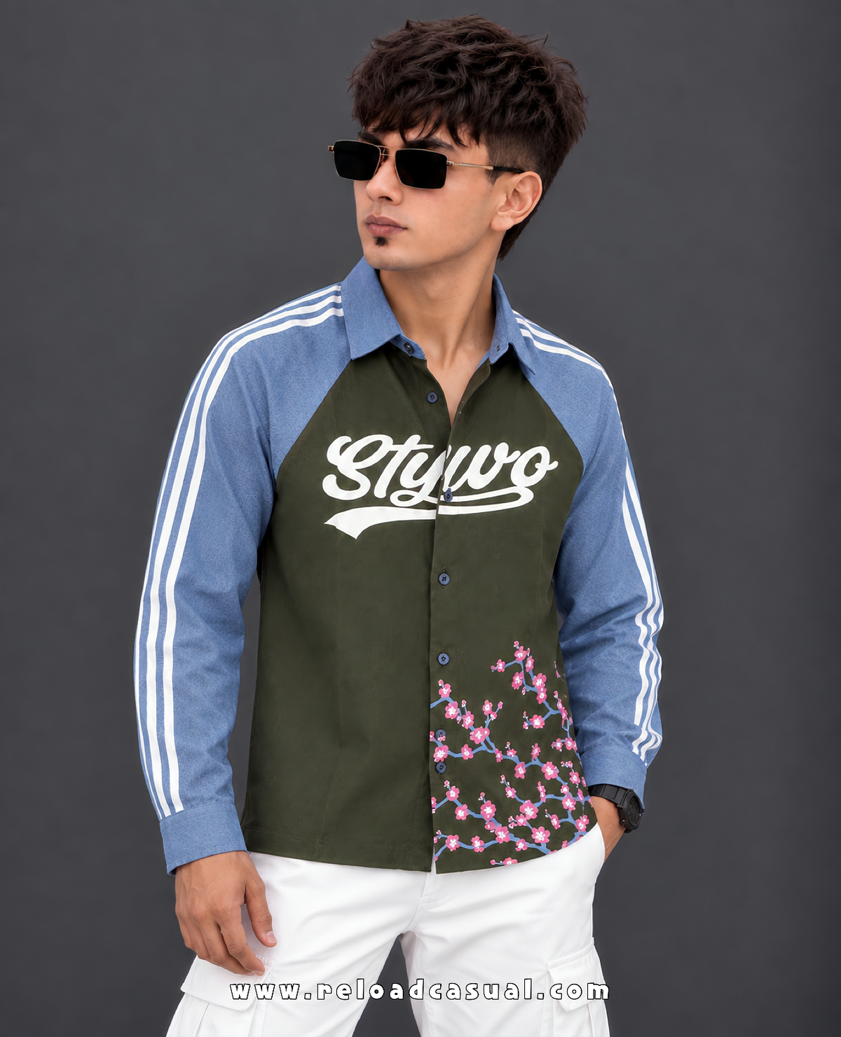 Men's Retro Bloom Varsity Shirt