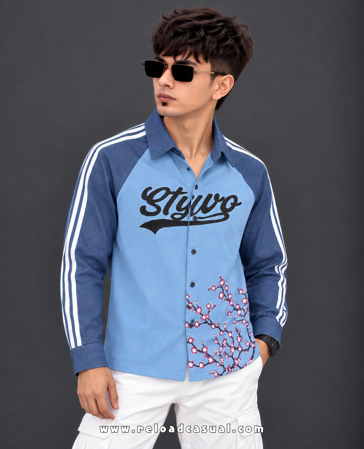 Men's Retro Bloom Varsity Shirt