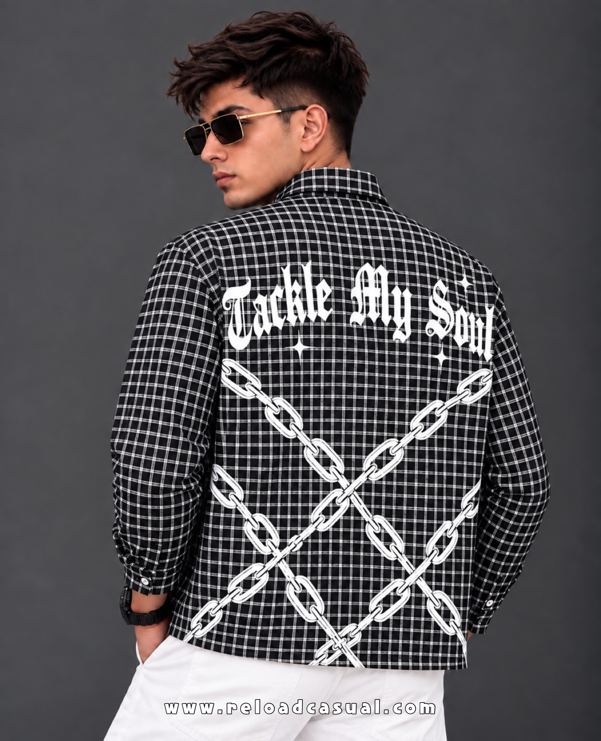 Savage Grid Zipper Shirt