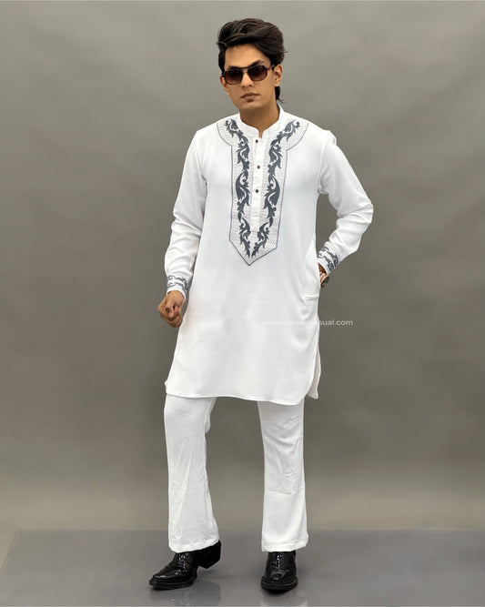 Imperial Wing Embroidered Kurta Set