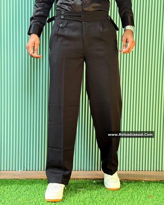 Retro Double Belt Trouser