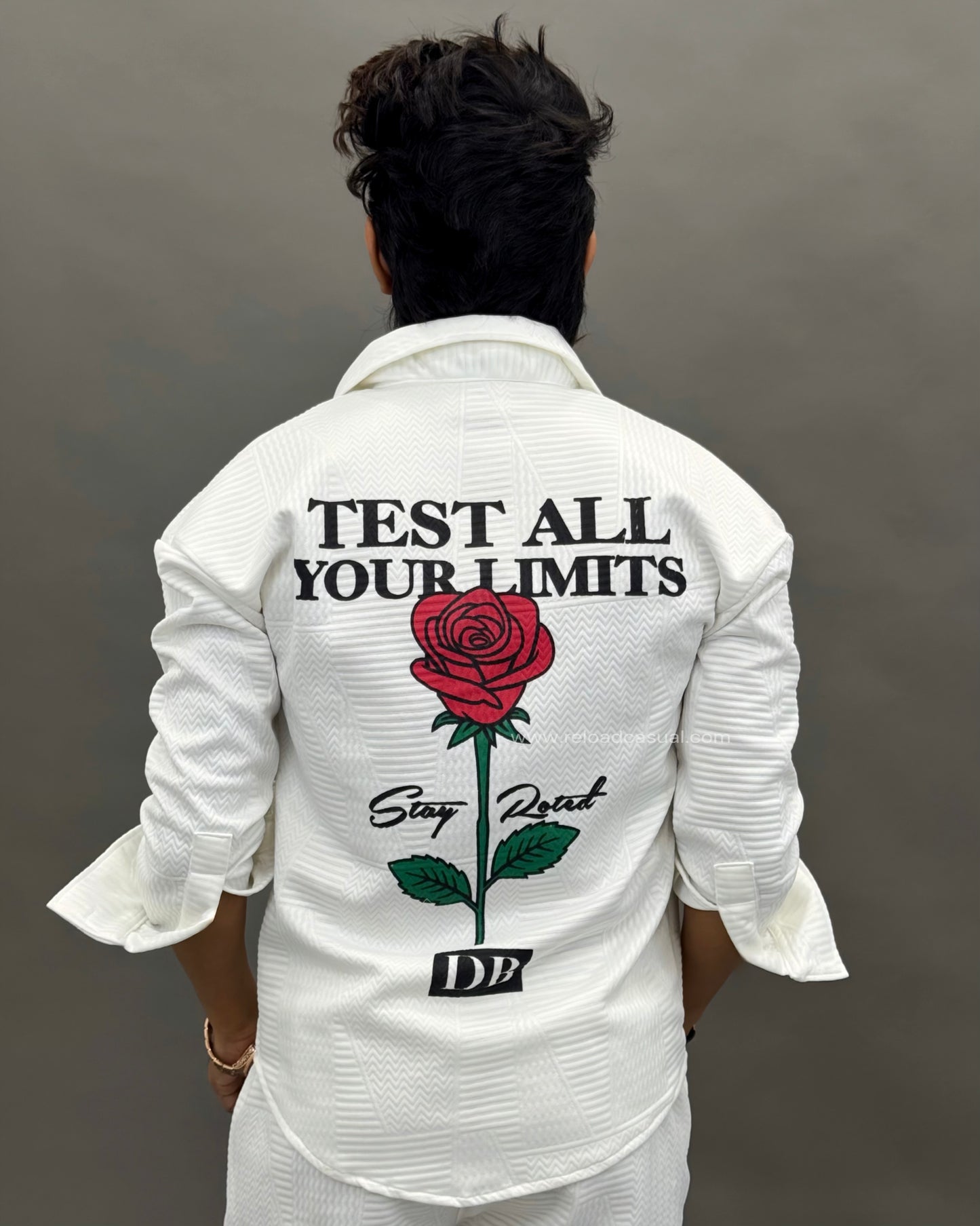 Stay Roted Single Rose Print Track Suit