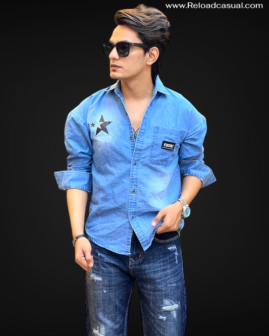 Star Power Denim Shirt