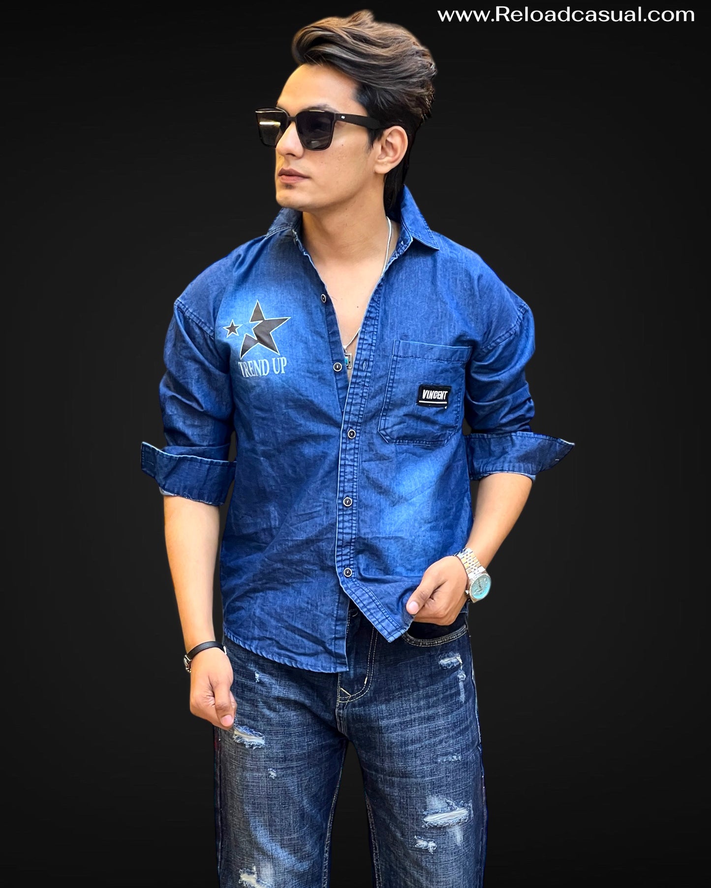 Star Power Denim Shirt