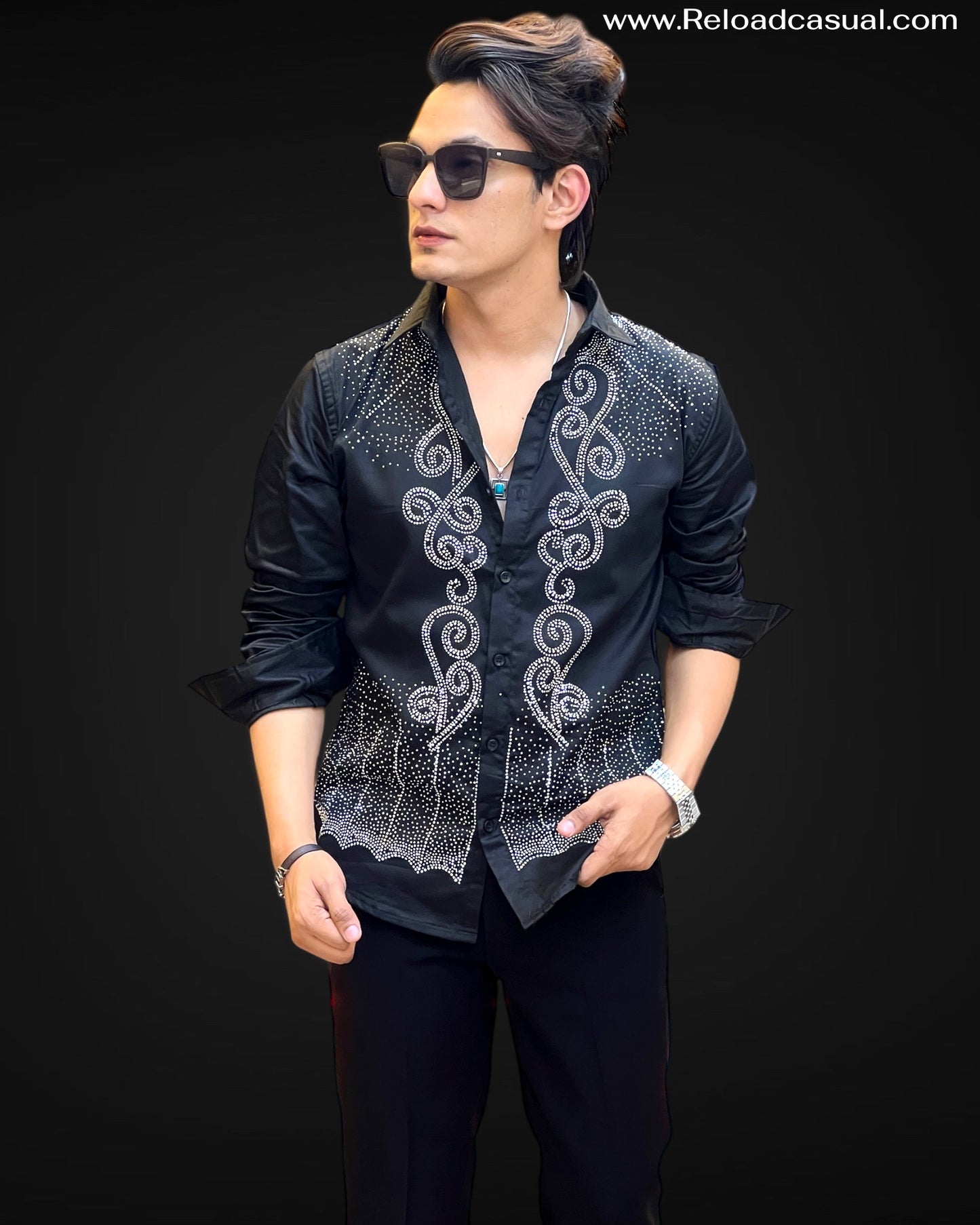 Swirl Embellished Shirt