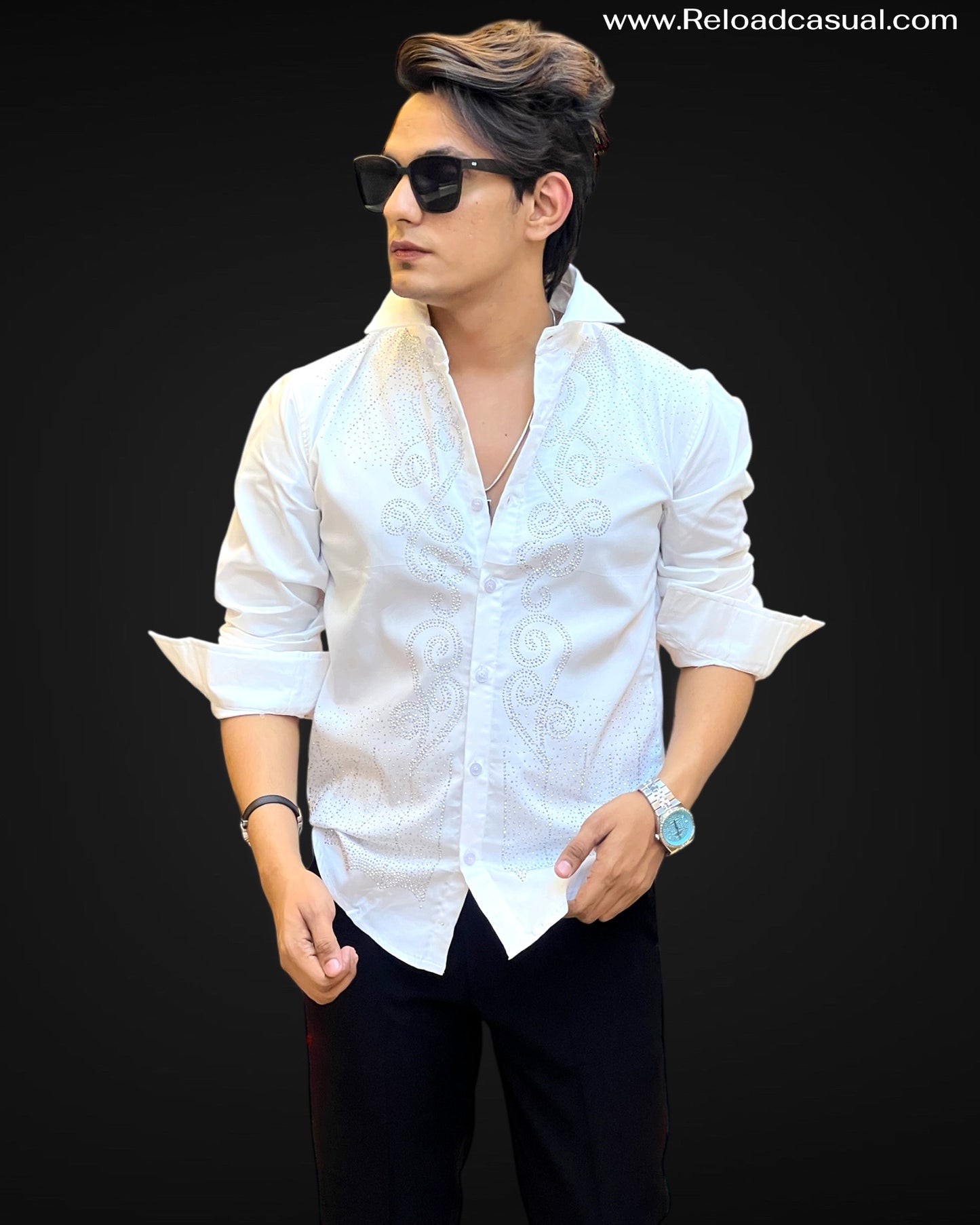 Swirl Embellished Shirt