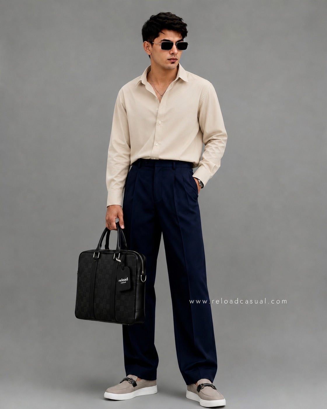 Men's Premium Boxy Fit Plain Shirt