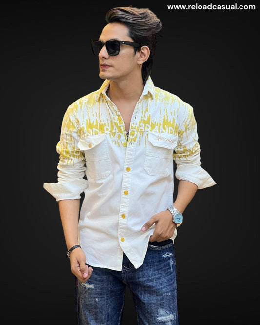 Graffiti Crest Dual Pocket Shirt