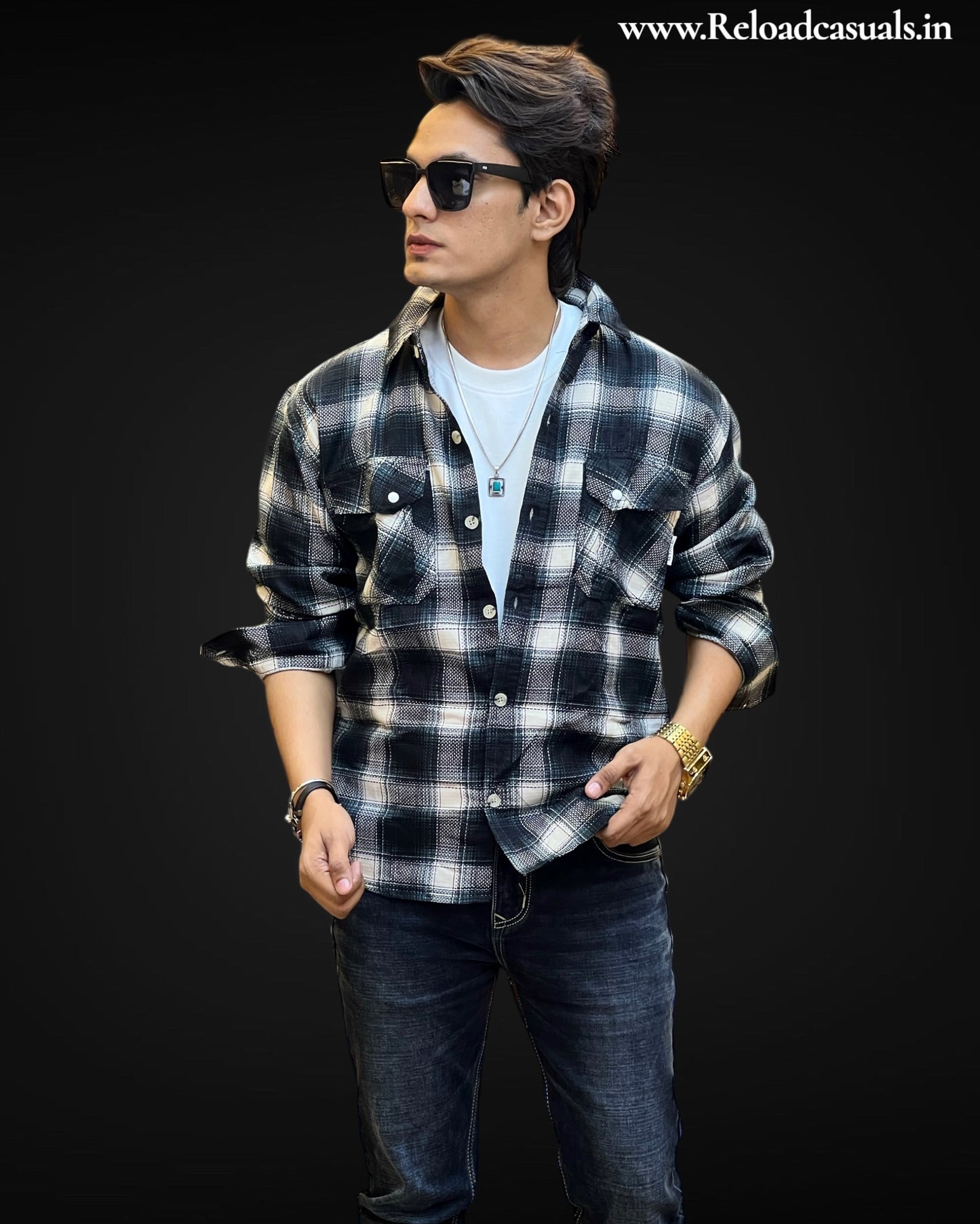 Classic Grid Flannel Shirt