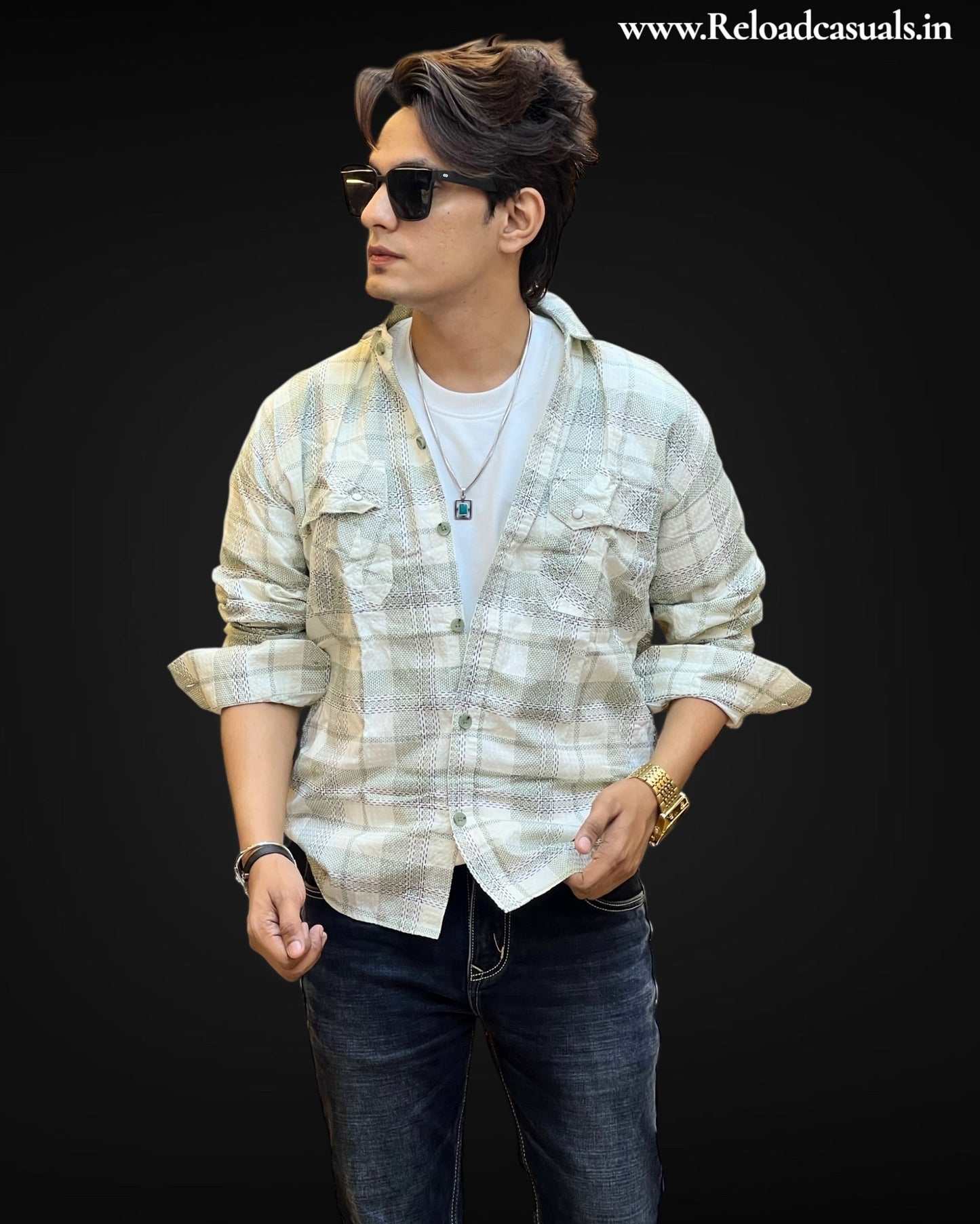 Classic Grid Flannel Shirt