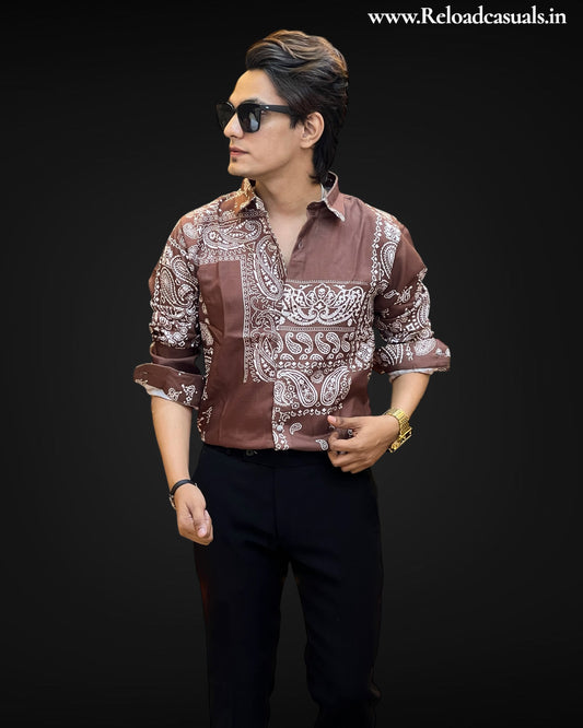 Paisley Linen Print Shirts