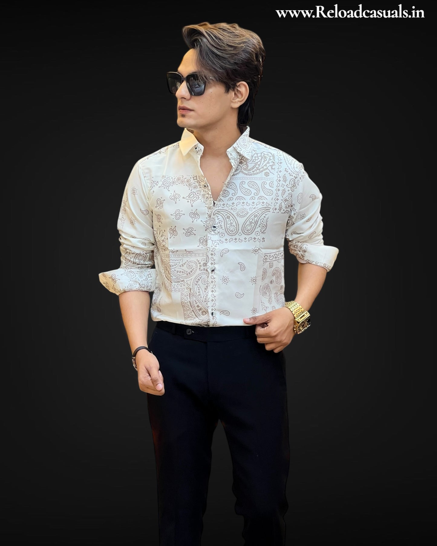 Paisley Linen Print Shirts