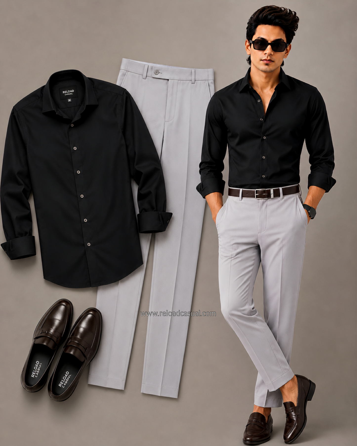 Prime Plain Men’s Shirt + Men’s Waist Adjustable Pants