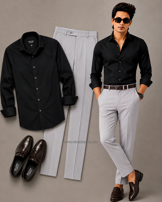 Prime Plain Men’s Shirt + Men’s Waist Adjustable Pants