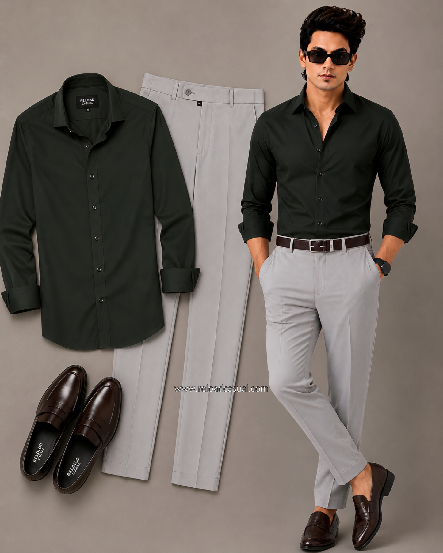 Prime Plain Men’s Shirt + Men’s Waist Adjustable Pants