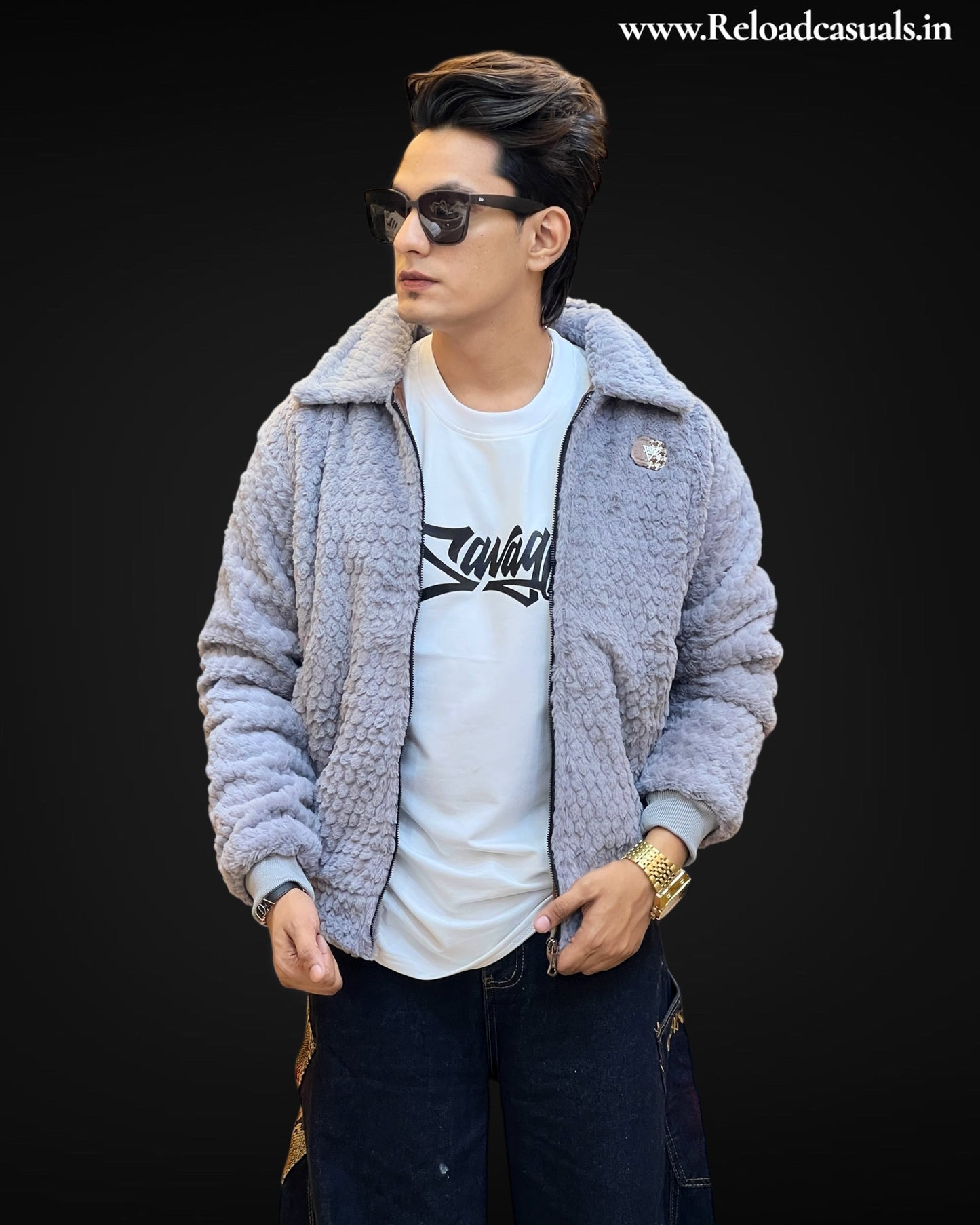 NordicWave Faux Fur Jacket