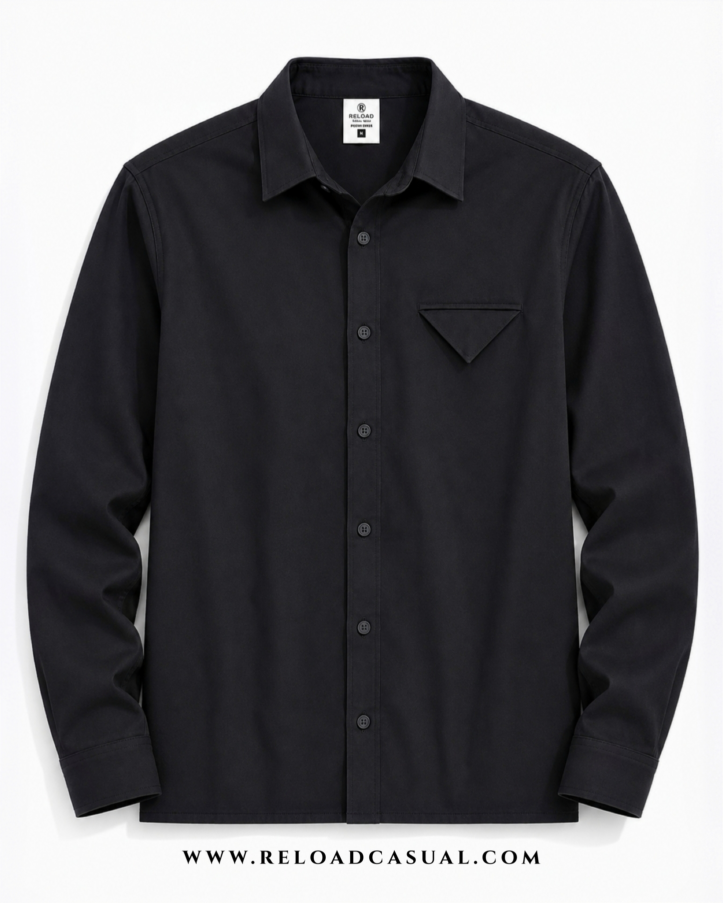 Single Flap Pocket Boxy Fit Shirt