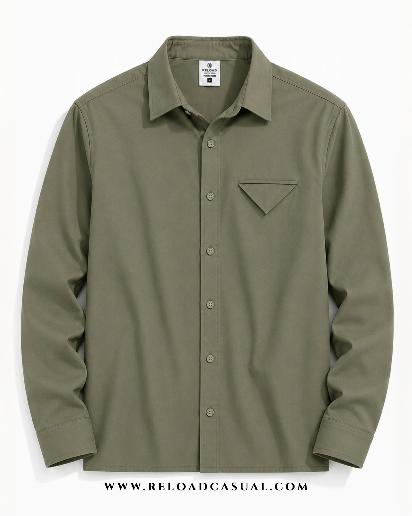 Single Flap Pocket Boxy Fit Shirt