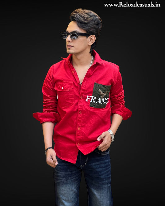 Crimson Valor Patch Shirt