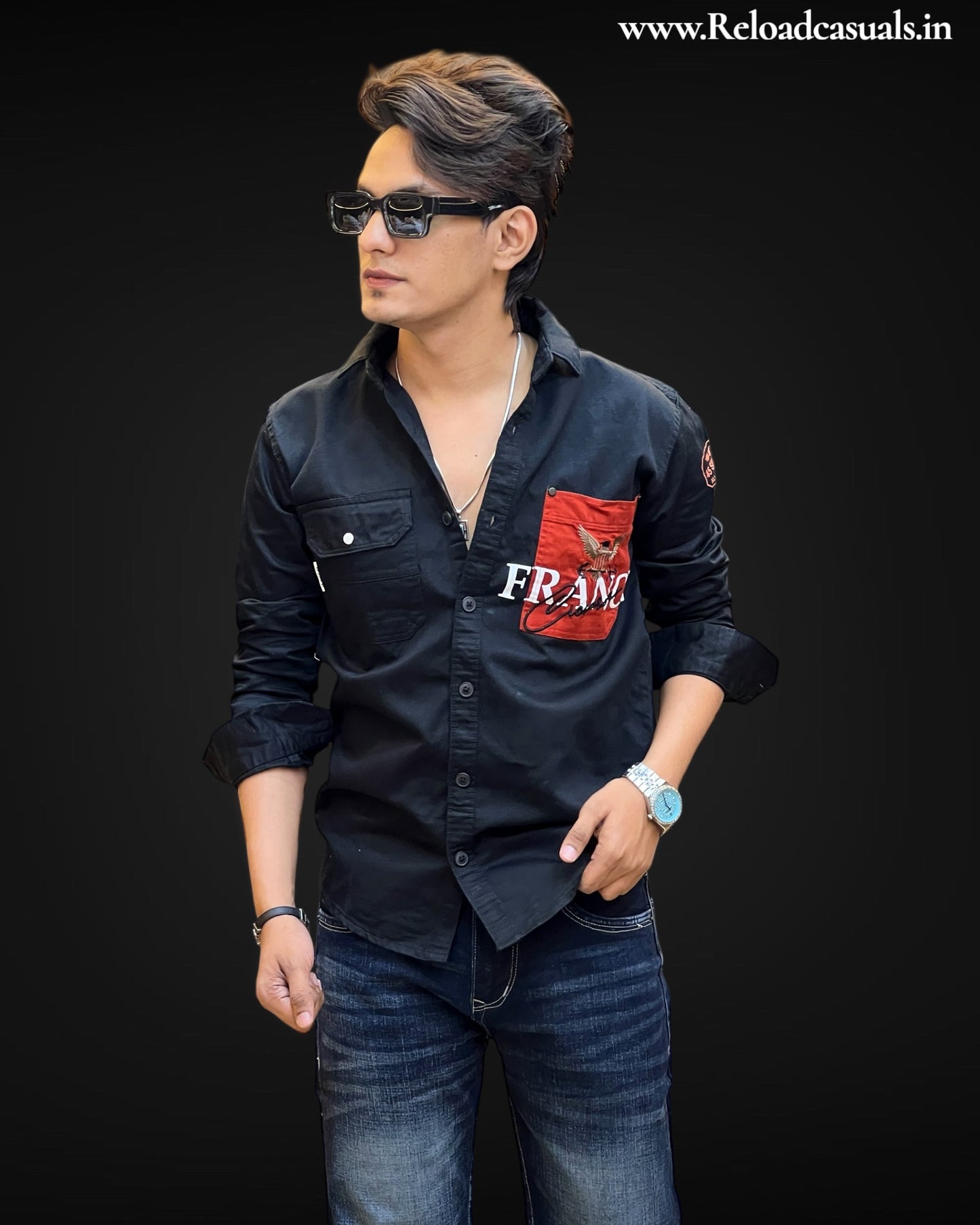 Crimson Valor Patch Shirt
