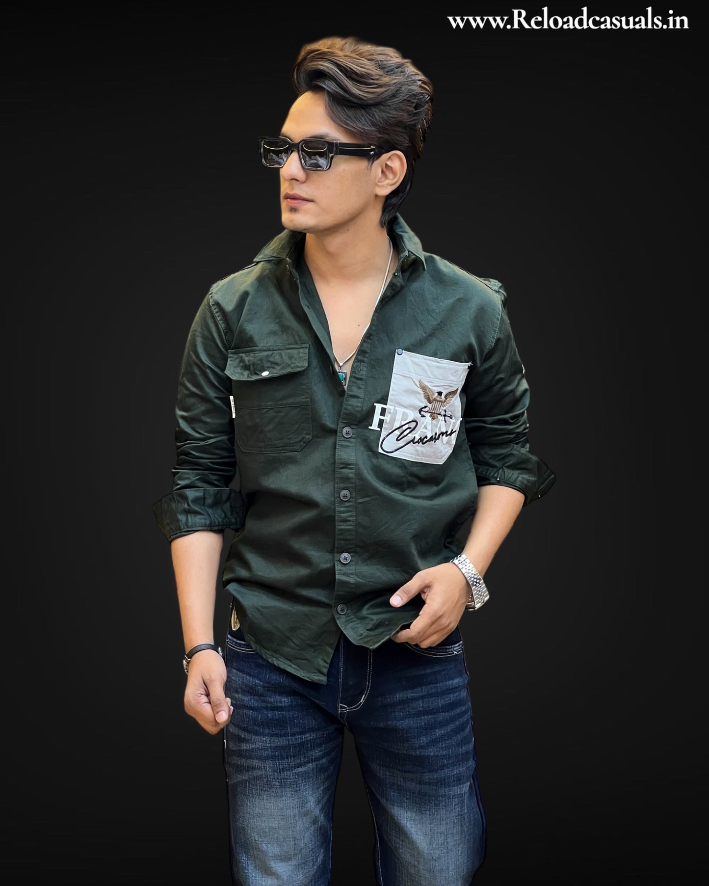Crimson Valor Patch Shirt