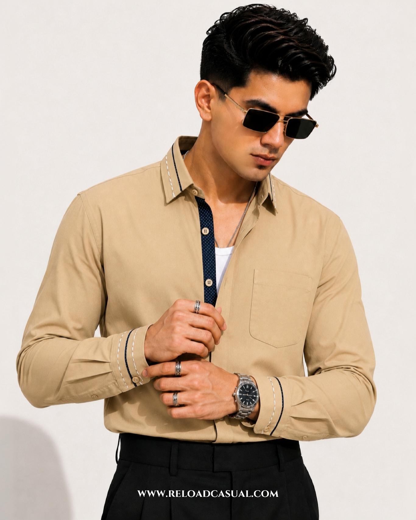Piping Collar Contrast Designer IMP Shirt