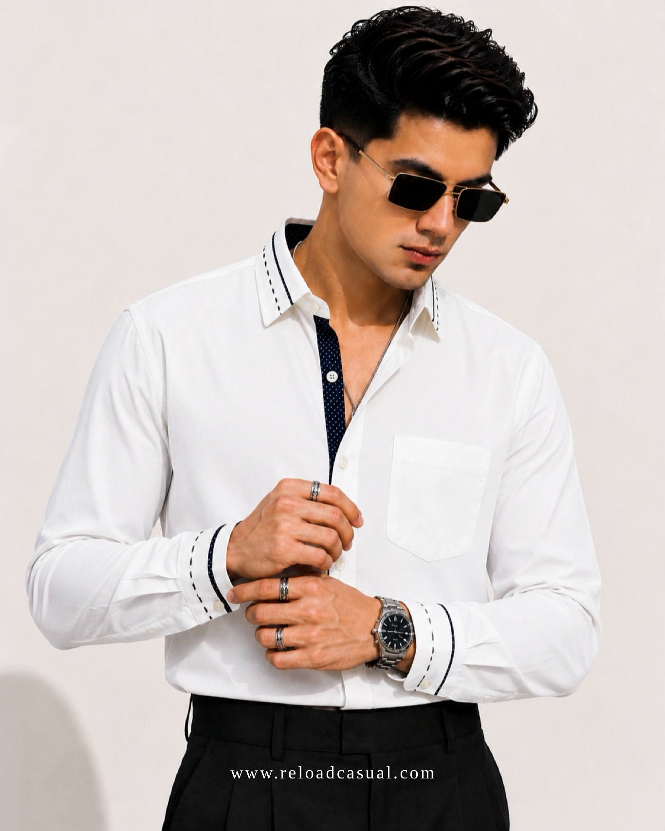 Piping Collar Contrast Designer IMP Shirt