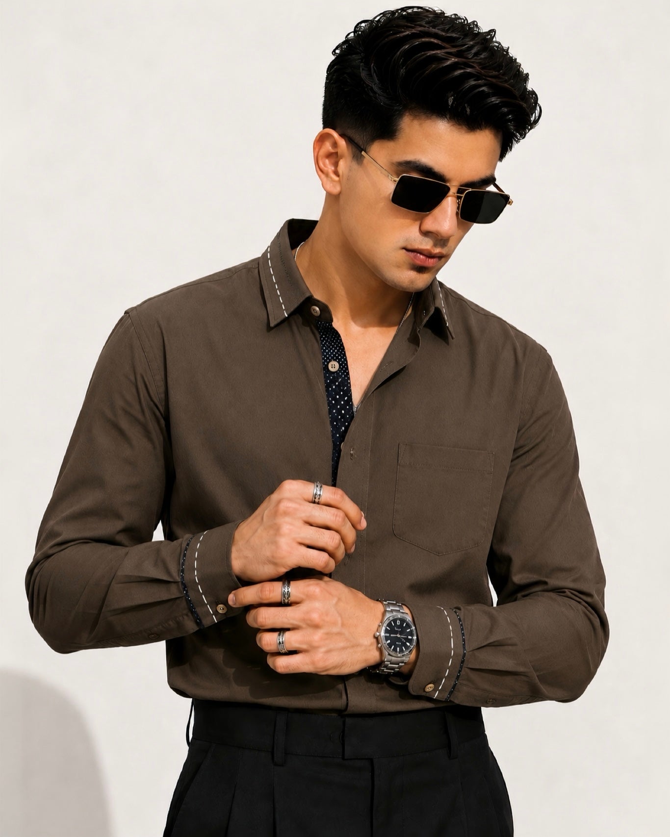 Piping Collar Contrast Designer IMP Shirt