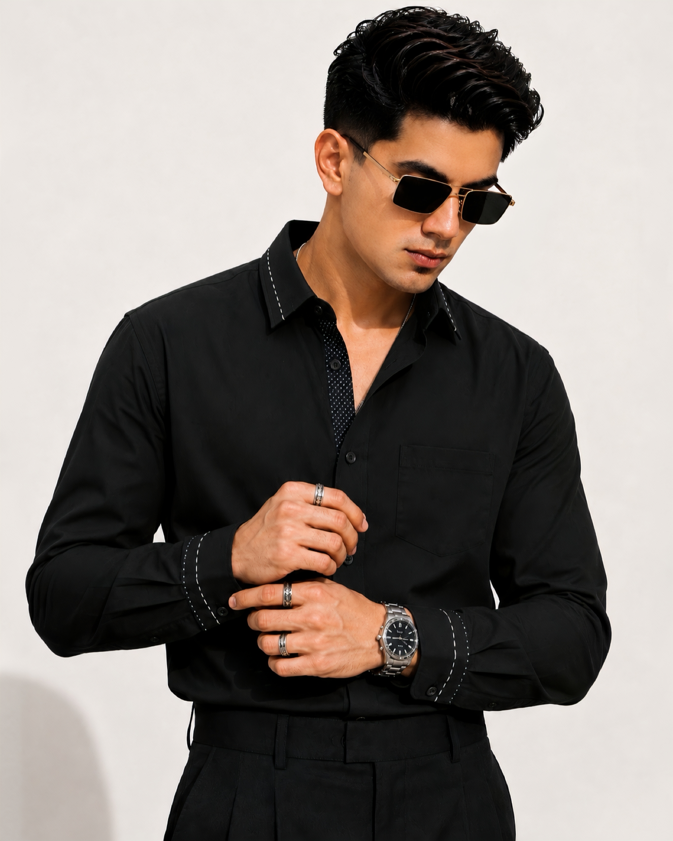 Piping Collar Contrast Designer IMP Shirt