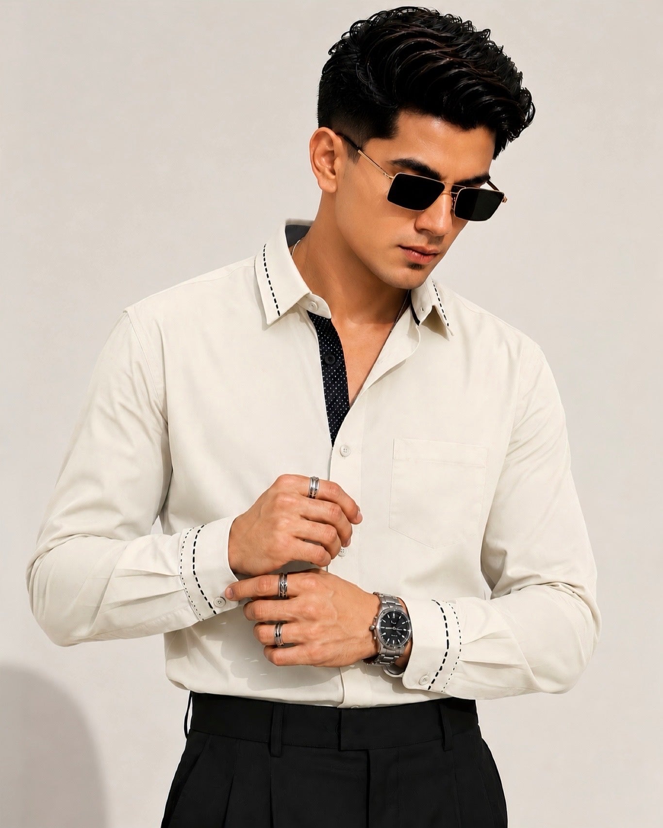 Piping Collar Contrast Designer IMP Shirt