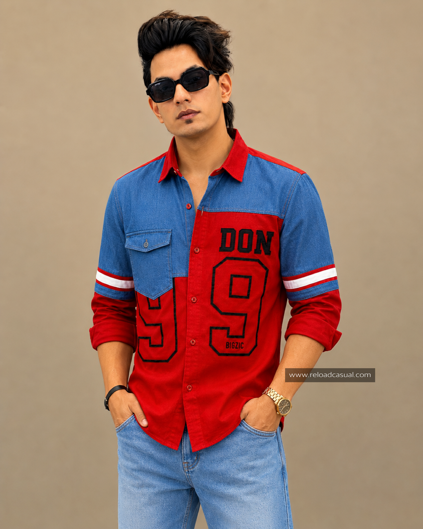 Men’s Don 99 Graphic Denim Shirt